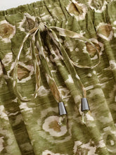 Load image into Gallery viewer, Olive Geometric Tiered Boho Maxi Skirt - Elastic Long Skirt
