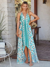 Load image into Gallery viewer, Wild Floral ,Open Back,Strapless Boho Dress
