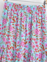 Load image into Gallery viewer, Wild Floral Print ,Bohemian Skirt with Pockets,Ruffles Boho Skirt
