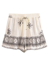 Load image into Gallery viewer, Wild Floral Print ,Short Pants with Pockets, Boho Shorts

