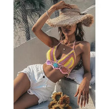 Load image into Gallery viewer, Hollow Out,Sleeveless Crop Tops,Boho Floral Camis
