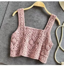 Load image into Gallery viewer, Hollow Out Tank Tops Bohemian Vest Vintage Boho Embroidery Camis

