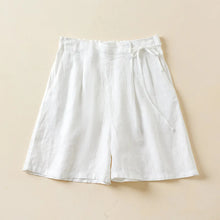 Load image into Gallery viewer, Linen Cotton Shorts Beach Boho Shorts
