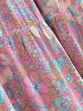 Load image into Gallery viewer, Blue Floral Print ,Beach Bohemian Skirt,Boho Skirts
