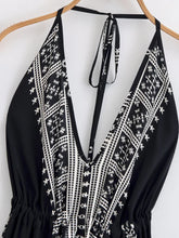 Load image into Gallery viewer, Wild Floral ,Backless Sexy Maxi Dress , High-Low Tassel Strapless Boho Dress
