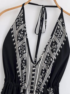 Wild Floral ,Backless Sexy Maxi Dress , High-Low Tassel Strapless Boho Dress