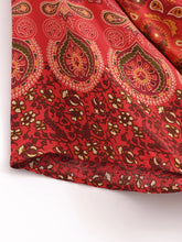 Load image into Gallery viewer, Bohemian Kimono, Boho Bikini Cover-ups,Red Floral
