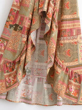 Load image into Gallery viewer, Bohemian High Low Maxi Skirt  Smocked Elastic Beach Vacation Skirts
