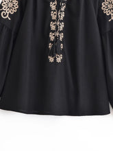 Load image into Gallery viewer, Floral Embroidery, Linen Cotton  Shirts ,Boho Shirt

