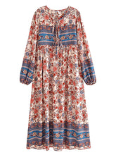 Load image into Gallery viewer, Multi Floral Print , Beach Bohemian , Boho Dress

