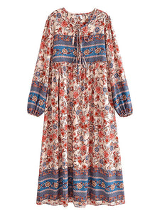 Multi Floral Print , Beach Bohemian , Boho Dress