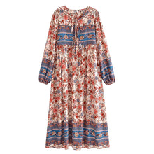 Load image into Gallery viewer, Multi Floral Print , Beach Bohemian , Boho Dress
