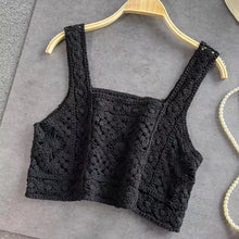 Load image into Gallery viewer, Hollow Out Tank Tops Bohemian Vest Vintage Boho Embroidery Camis
