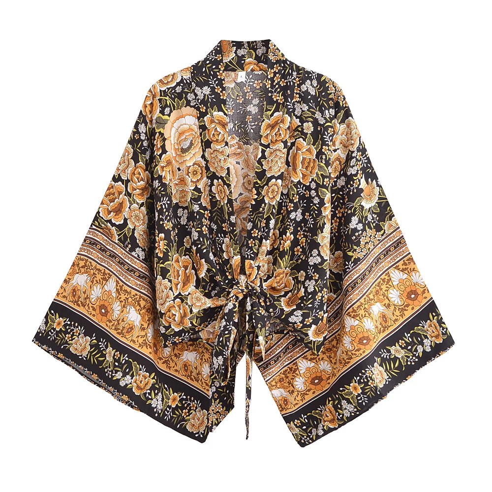 Boho Short Robe ,Bikini Cover Up