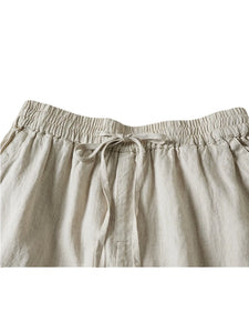 Solid  Linen Cotton ,Bohemian Pants