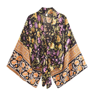 Boho Short Robe ,Bikini Cover Up