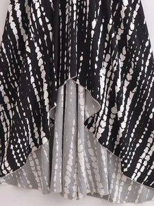 Floral Print ,Backless Sexy Beach Bohemian Dress,, High-Low Boho Dress