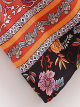 Load image into Gallery viewer, Floral Print ,Breasted Bohemian Maxi Dress, Boho Dress Robe
