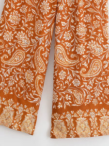 Floral Print ,Wide Leg Pants ,Boho Pants