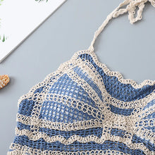 Load image into Gallery viewer, Hollow Out Sleeveless Crop Tops Bohemian Vest
