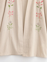 Load image into Gallery viewer, Flowers and Bees Embroidery, Beach Bohemian Kimono,Boho Bikini Cover-ups
