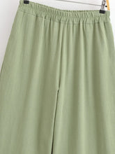 Load image into Gallery viewer, Floral Butterfly Embroidery ,Bohemian Wide Leg Pants ,Boho Trousers
