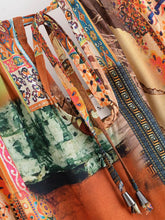 Load image into Gallery viewer, Floral Print, Backless Sexy Maxi Dress,Boho Dress with Pockets

