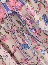 Load image into Gallery viewer, Green Floral Print ,Bohemian Maxi Dresses,Boho Dress
