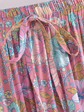 Load image into Gallery viewer, Blue Floral Print ,Beach Bohemian Skirt,Boho Skirts
