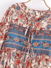Load image into Gallery viewer, Multi Floral Print , Beach Bohemian , Boho Dress
