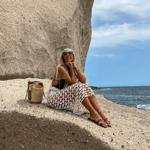Beach Boho Skirt,Hollow out ,Sexy Maxi Skirts
