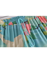 Load image into Gallery viewer, Crane Floral Print ,Bohemian Short  ,Summer Boho Shorts
