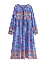 Load image into Gallery viewer, Multi Floral Print , Beach Bohemian , Boho Dress
