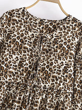 Load image into Gallery viewer, Leopard Print,Bohemian Dress,Boho Dress Robe
