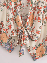 Load image into Gallery viewer, Bohemian Kimono, Boho Bikini Cover-ups,Yellow Floral
