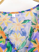Load image into Gallery viewer, Wild Floral Print,Bohemian Mini Dress ,Beach Boho Dress
