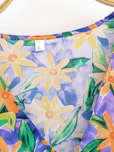 Wild Floral Print,Bohemian Mini Dress ,Beach Boho Dress