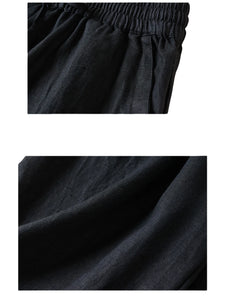 Solid  Linen Cotton ,Bohemian Pants