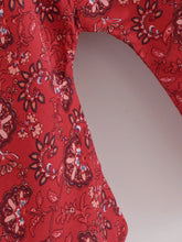Load image into Gallery viewer, Bohemian Kimono, Boho Bikini Cover-ups,Red Floral
