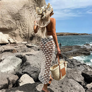 Beach Boho Skirt,Hollow out ,Sexy Maxi Skirts