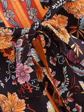 Load image into Gallery viewer, Floral Print ,Breasted Bohemian Maxi Dress, Boho Dress Robe
