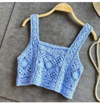 Load image into Gallery viewer, Hollow Out Tank Tops Bohemian Vest Vintage Boho Embroidery Camis
