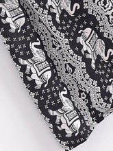 Load image into Gallery viewer, Elephant Print ,Strap Dresses,Boho Midi Dress
