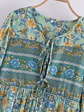 Load image into Gallery viewer, Multi Floral Print , Beach Bohemian , Boho Dress
