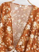 Load image into Gallery viewer, Wild Floral Print ,Boho Kimono,Bikini Cover-ups
