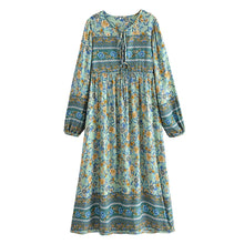 Load image into Gallery viewer, Multi Floral Print , Beach Bohemian , Boho Dress
