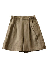 Load image into Gallery viewer, Linen Cotton Shorts Beach Boho Shorts
