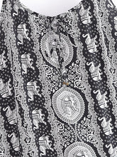 Load image into Gallery viewer, Elephant Print ,Strap Dresses,Boho Midi Dress

