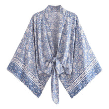 Load image into Gallery viewer, Bohemian Kimono, Boho Bikini Cover-ups,Porcelain Print
