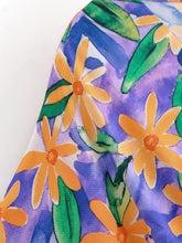 Load image into Gallery viewer, Wild Floral Print,Bohemian Mini Dress ,Beach Boho Dress
